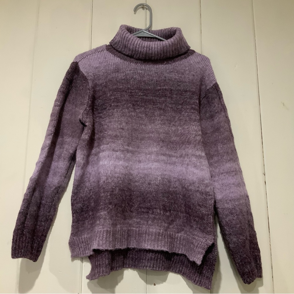 Simply Vera Vera Wang Women's Size Medium Pink & Purple Knit Pullover Sweater